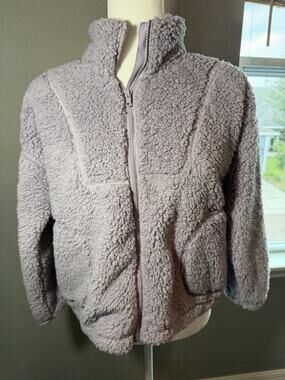 Runway The Sherpa Full Zip Light Purple Jacket Girl Large 12-14 NEW